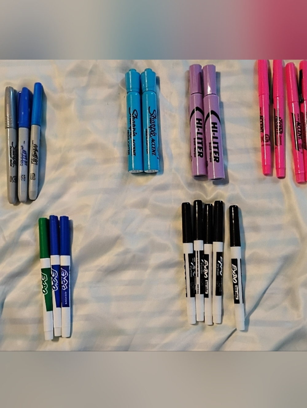 Office Bundle: Paper Clips, Dry Erase, Highlighters, Markers, Dry Erase Cleaner